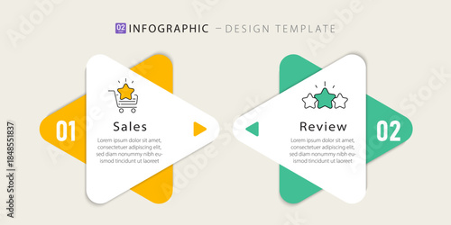 Comparison Infographic Design Template, Comparison between companies and products and services, Business presentation concept with 2 options, To do list or planning icon, vector illustration.
