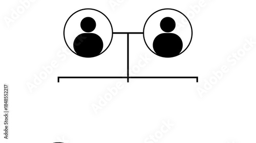 family tree chart of life relationship scheme illustration