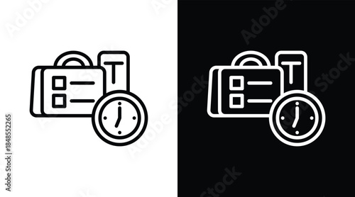 preparedness Two-tone version in black and white background
