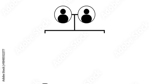 family tree chart of life relationship scheme illustration