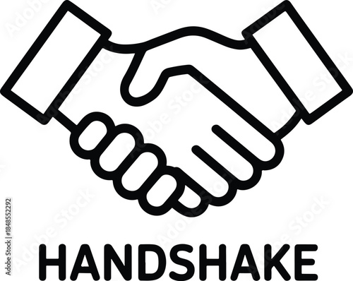 Handshake Icon for Business and Partnership Success