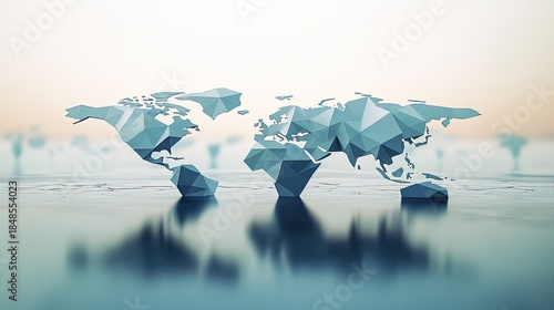 Global Connectivity: A Polygonal World Map