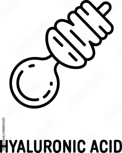 Hyaluronic Acid Dropper Serum Beauty Concept