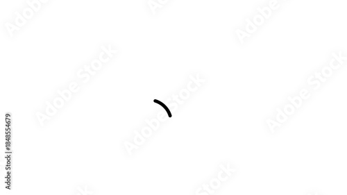 Animated wave WIFI signal icon motion graphic overlay loop on black background. 4k resolution