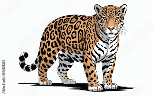 Powerful Spotted Leopard Graphics For Wildlife Conservation And Creative Animal Design Projects