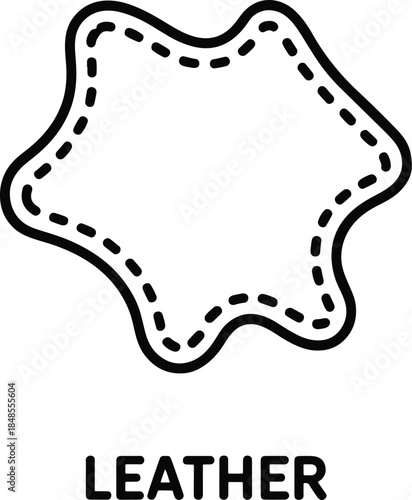Leather piece icon design vector illustration