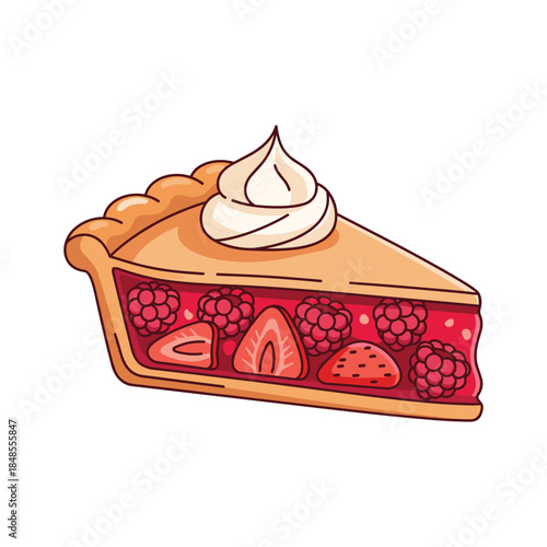 Flat vector illustration of shaved ice dessert with syrup