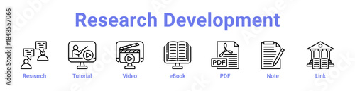 Research Development Icon Banner