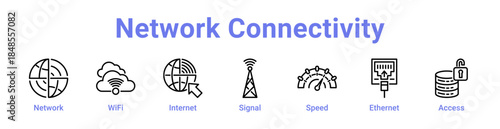 Network Connectivity Icon Banner