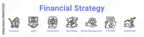 Financial Strategy Icon Banner