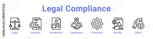 Legal Compliance Icon Banner