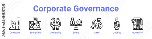 Corporate Governance Icon Banner