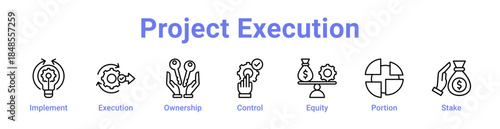 Project Execution Icon Banner