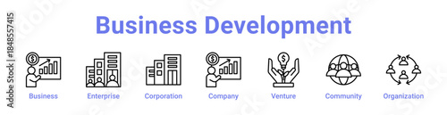 Business Development Icon Banner