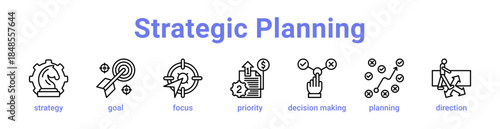 Strategic Planning Icon Banner