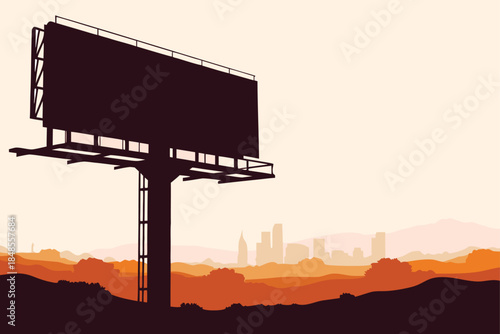 Advertise your business on a billboard with a stunning city view, perfect for branding, marketing, and making a statement, a smart business investment