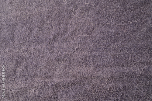 Close-up.Old violet cotton fabric texture.