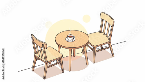 Cherubic Cupid with bow and arrow standing amidst floating hearts in a soft pink environment