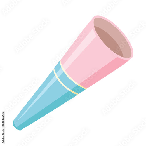 Colorful striped party horn blower for festive celebration and happy birthday noise maker decoration for kids party