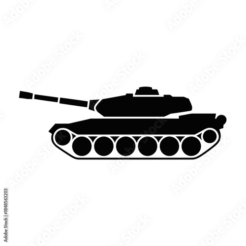 tank, silhouette, military, vector, icon, clipart, army, war, armored, blackwhite, monochrome, outline, combat, vehicle, warfare, battle, cannon, turret, tracks, weapon, soldier, defense, infantry, pa