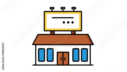 Building with Billboard Icon