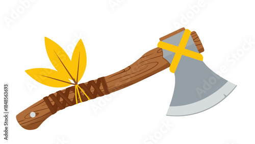 axe and log