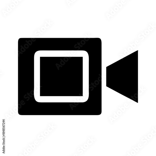 Free Download Video Camera Square Icon Vector Illustration - GFXLoad