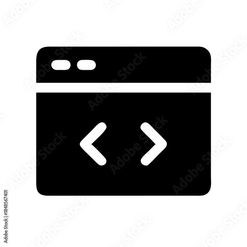 Webpage Code Icon Vector Illustration