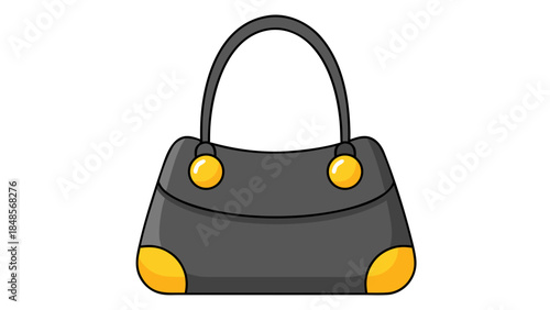 vector illustration of a bag with handbag