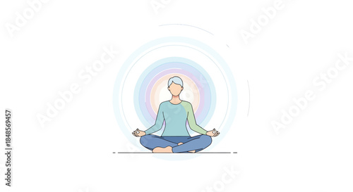 Find inner peace with mindful meditation practice, embrace wellness and relaxation, perfect for yoga studios, health blogs, or spiritual retreats