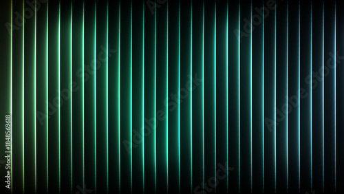 Εκτύπωση καμβά Abstract vertical stripes in green and black