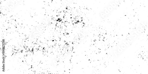 White, black dust overlay distress grungy grain, noise effect paint wall. small particles of debris and dust. crack and scratch dust paint concrete wall. subtle halftone grunge urban texture vector.