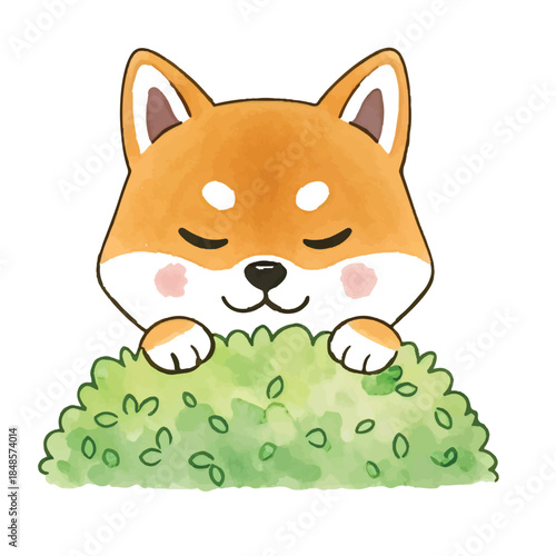 A cute cartoon cat and dog smiling happily together as friendly animal characters