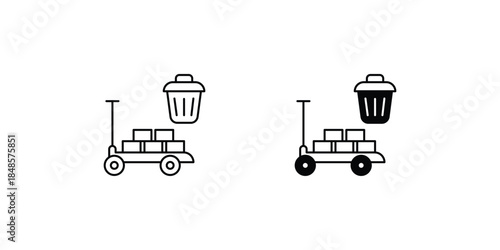 Raw Material set icon with white background vector stock illustration