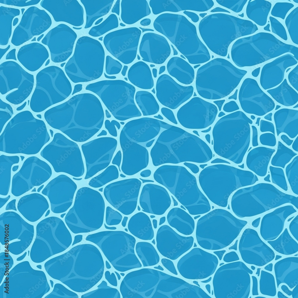 Obraz premium Abstract blue water surface texture rippling liquid pattern with light reflections seamless background for summer and aquatic themes