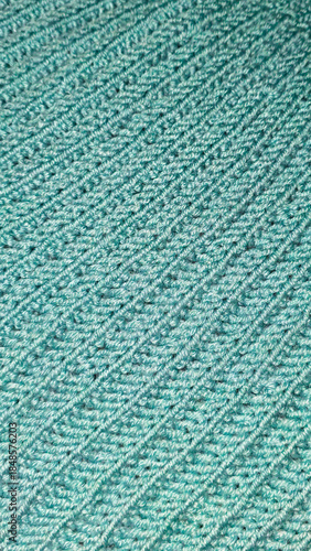 Knitting patterns and details for sweaters, hats, and other crocheted items.