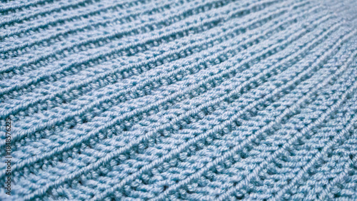 Knitting patterns and details for sweaters, hats, and other crocheted items.