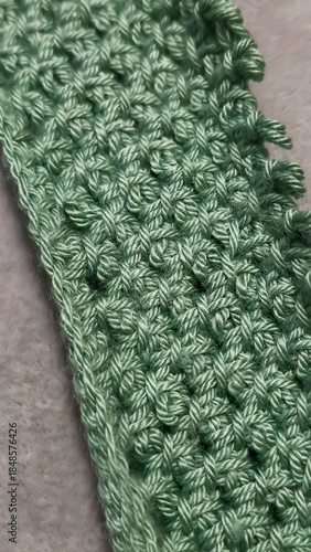 Knitting patterns and details for sweaters, hats, and other crocheted items.