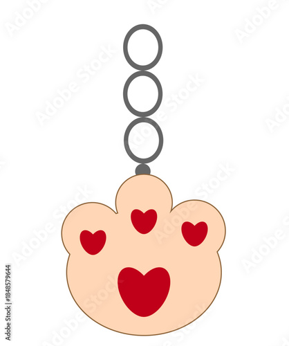 keychain lapka on a white background,