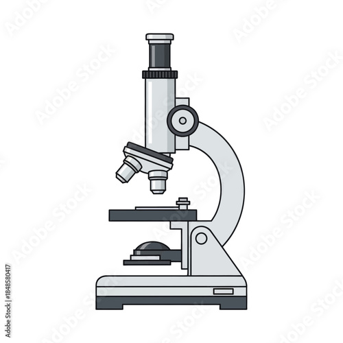 Microscope laboratory instrument for scientific observation.