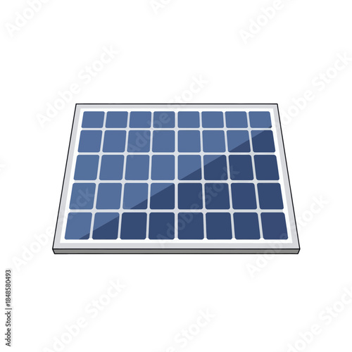 Solar Panel Array Shining Under Sunlight.