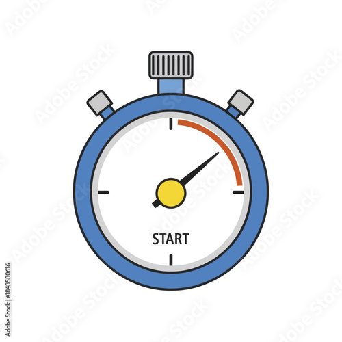 Classic Stopwatch Showing Start Button Primary Subject.