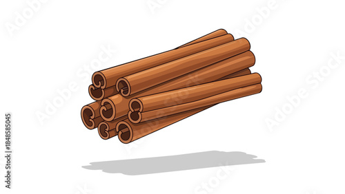 Aromatic spice collection, showcasing perfectly rolled cinnamon sticks for culinary creations and festive decorations