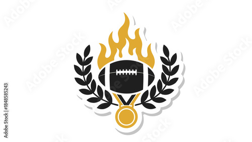 flaming torch vector