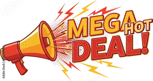 Mega Sale Best Deal of the Year Promotional Sale Design