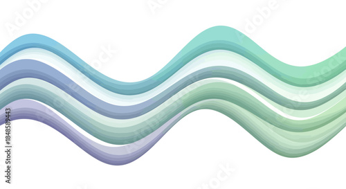 Modern flowing wave design in vibrant pastel colors creates a dynamic abstract background for websites, presentations, and stylish marketing visuals