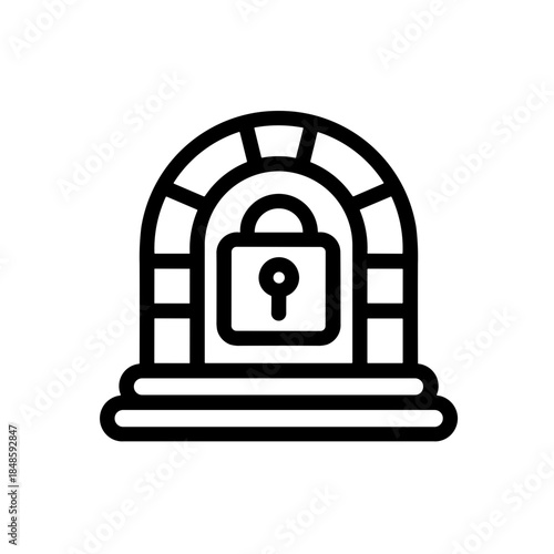 Minimalist escape game puzzle vector icon