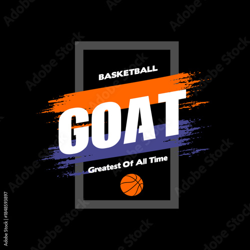 goat basketball design 