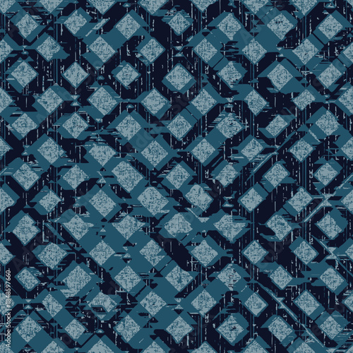 Geometric, artistic, architectural, patterned, herringbone, irregular, woven textured square rug for hotel and apartment floors.