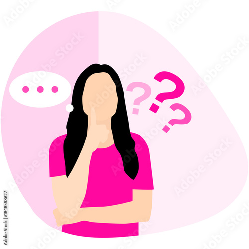 People Thinking Illustration